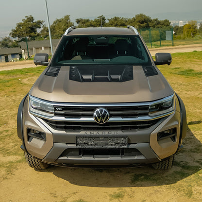 Oneway Motorhaubenhutze passend für Volkswagen Amarok MK2 2022- - Mattschwarz