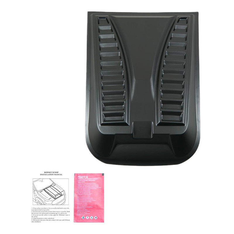 Oneway Motorhaubenhutze passend für Nissan Navara NP300 (D23) 2014-2021 - Version 3 - Mattschwarz