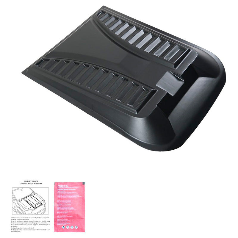 Oneway Motorhaubenhutze passend für Nissan Navara NP300 (D23) 2014-2021 - Version 3 - Mattschwarz