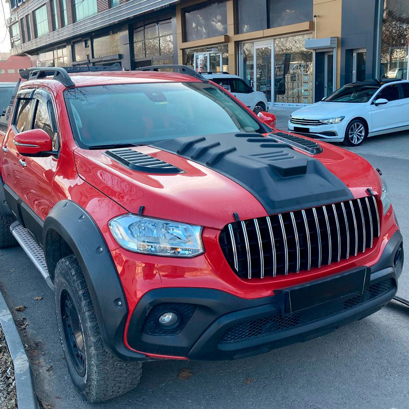 Oneway Motorhaubenhutze passend für Mercedes X-Klasse W470 2017- - Mattschwarz