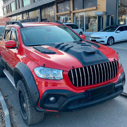 Oneway Motorhaubenhutze passend für Mercedes X-Klasse W470 2017- - Mattschwarz