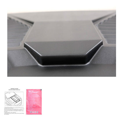 Oneway Motorhaubenhutze passend für Toyota Hilux 8.Gen. 2015-2020 - Version 2 - Mattschwarz