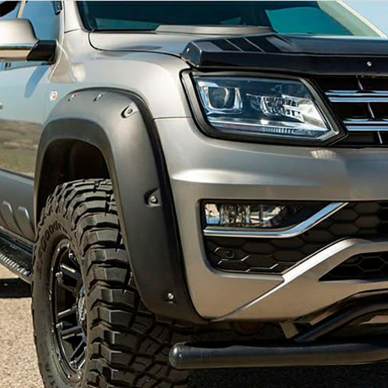 Oneway Satz Kotflügelverbreiterungen passend für Volkswagen Amarok MK1 Facelift 2016-2022 - Mattschwarz
