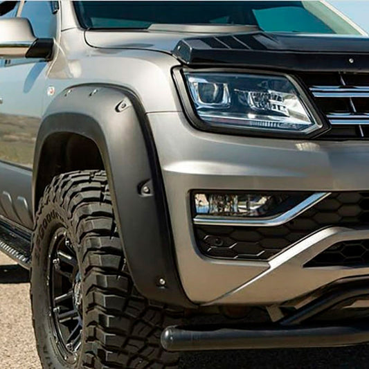 Oneway Satz Kotflügelverbreiterungen passend für Volkswagen Amarok MK1 Facelift 2016-2022 - Mattschwarz