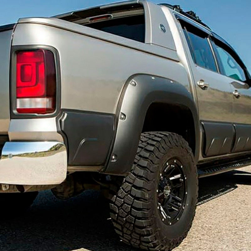 Oneway Satz Kotflügelverbreiterungen passend für Volkswagen Amarok MK1 Facelift 2016-2022 - Mattschwarz