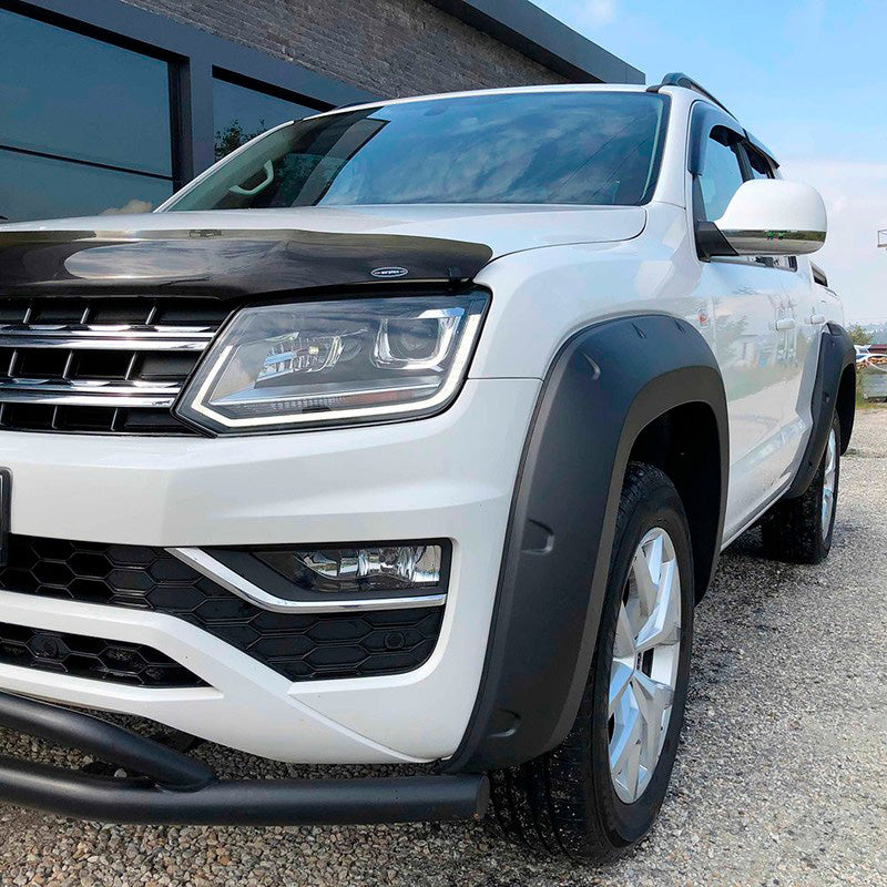 Oneway Satz Kotflügelverbreiterungen passend für Volkswagen Amarok MK1 Facelift 2016-2022 - Mattschwarz