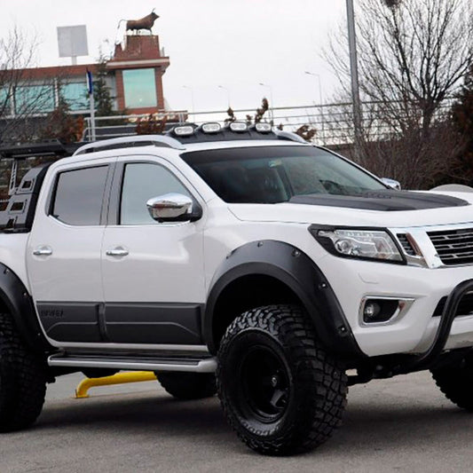 Oneway Satz Kotflügelverbreiterungen passend für Nissan Navara NP300 (D23) 2014-2017 - Mattschwarz