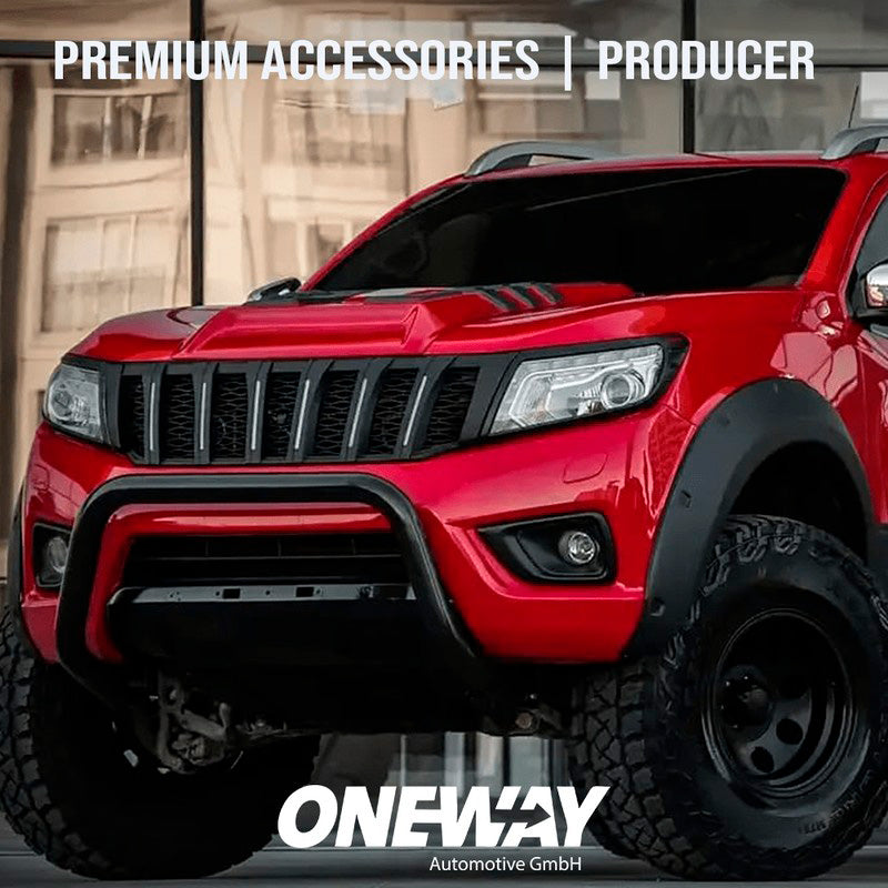 Oneway Satz Kotflügelverbreiterungen passend für Nissan Navara NP300 (D23) 2014-2017 - Mattschwarz