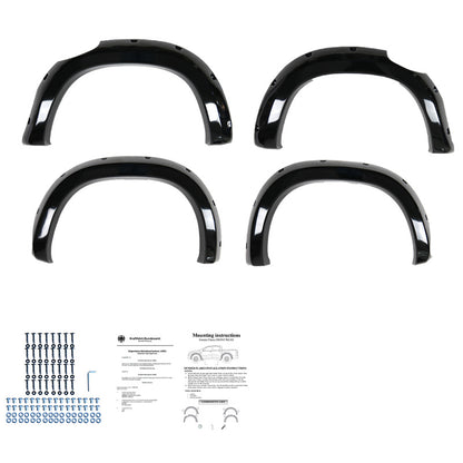 Oneway Satz Kotflügelverbreiterungen passend für Mercedes X-Klasse W470 2017- - Schwarz glänzend