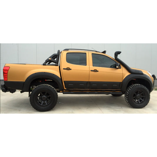 Oneway Satz Kotflügelverbreiterungen Passend für Isuzu D-Max II 2012-2019 - Mattschwarz