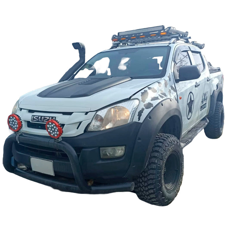 Oneway Satz Kotflügelverbreiterungen Passend für Isuzu D-Max II 2012-2019 - Mattschwarz