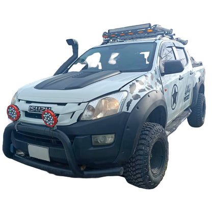 Oneway Satz Kotflügelverbreiterungen Passend für Isuzu D-Max II 2012-2019 - Mattschwarz