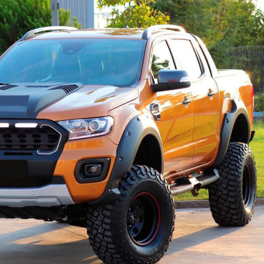 Oneway Satz Kotflügelverbreiterungen passend für Ford Ranger T8 2019-2022 - Mattschwarz