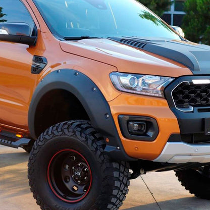 Oneway Satz Kotflügelverbreiterungen passend für Ford Ranger T8 2019-2022 - Mattschwarz
