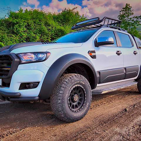 Oneway Satz Kotflügelverbreiterungen passend für Ford Ranger T6/T7/T8 2012-2022 (Jumbo) - Mattschwarz