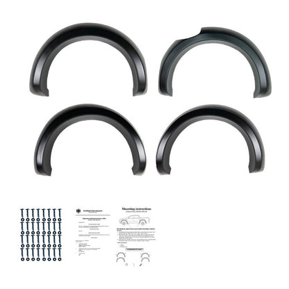 Oneway Satz Kotflügelverbreiterungen passend für Ford Ranger T6/T7/T8 2012-2022 (Jumbo) - Mattschwarz