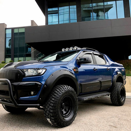 Oneway Satz Kotflügelverbreiterungen passend für Ford Ranger T6/T7/T8 2012-2022 - Mattschwarz