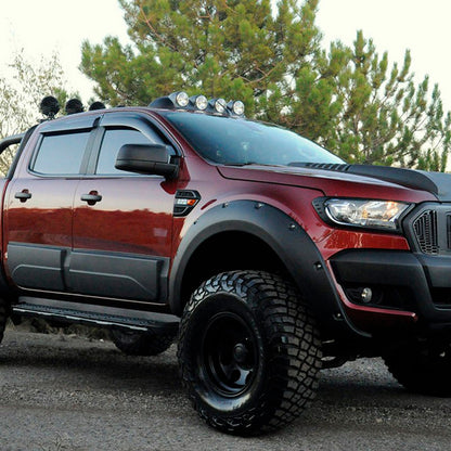 Oneway Satz Kotflügelverbreiterungen passend für Ford Ranger T6/T7/T8 2012-2022 - Mattschwarz