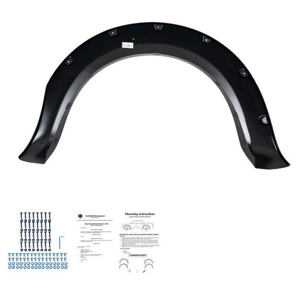 Oneway Satz Kotflügelverbreiterungen passend für Ford Ranger T6/T7/T8 2012-2022 - Mattschwarz