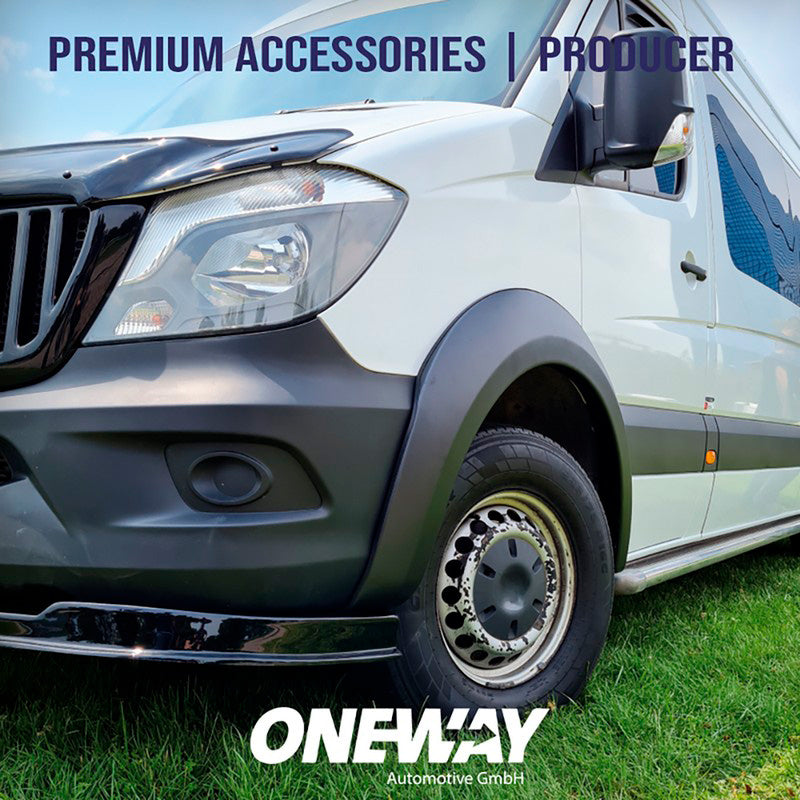 Oneway Satz Kotflügelverbreiterungen passend für Mercedes Sprinter W906 Facelift 2014-2018 - Mattschwarz