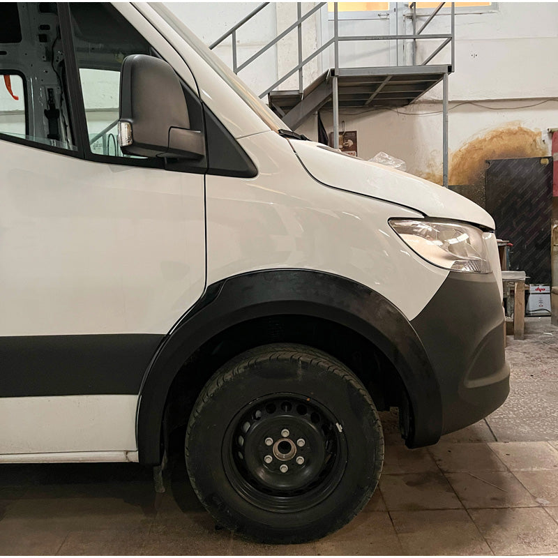 Oneway Satz Kotflügelverbreiterungen passend für Mercedes Sprinter W907 2018- - Mattschwarz