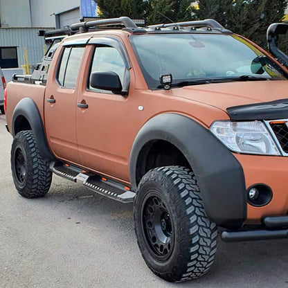Oneway Satz Kotflügelverbreiterungen passend für Nissan Navara D40 Facelift 2010-2014 - Mattschwarz