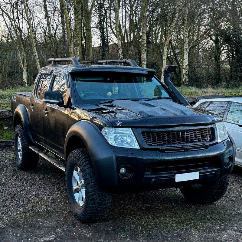 Oneway Satz Kotflügelverbreiterungen passend für Nissan Navara D40 Facelift 2010-2014 - Mattschwarz