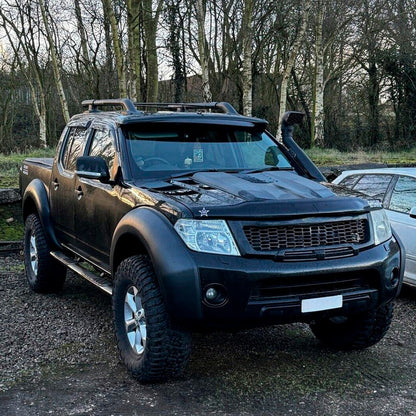 Oneway Satz Kotflügelverbreiterungen passend für Nissan Navara D40 Facelift 2010-2014 - Mattschwarz