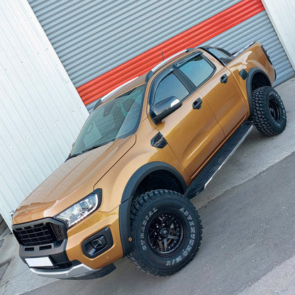 Oneway Satz Kotflügelverbreiterungen passend für Ford Ranger T6/T7 2012-2019 (mit Klebeband) - Mattschwarz