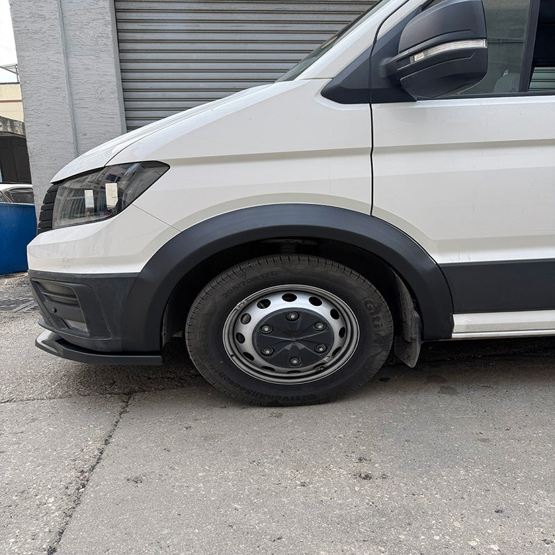 Oneway Satz Kotflügelverbreiterungen passend für Volkswagen Crafter MK2 & MAN TGE MK1 PreFacelift 2016- - Mattschwarz
