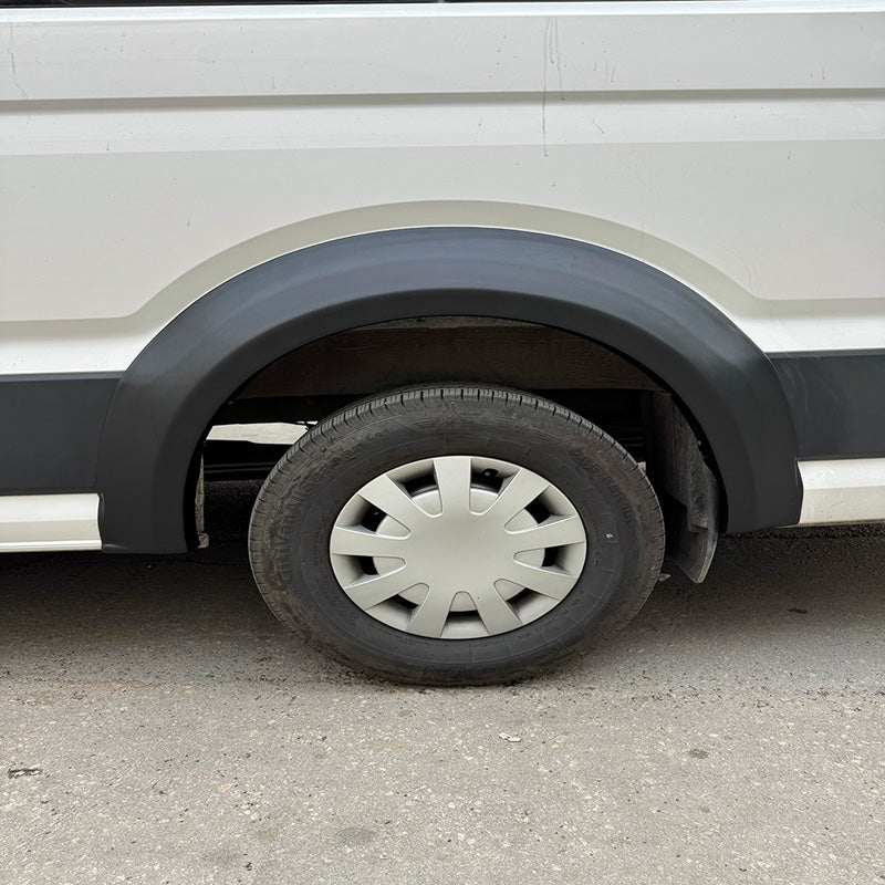 Oneway Satz Kotflügelverbreiterungen passend für Volkswagen Crafter MK2 & MAN TGE MK1 PreFacelift 2016- - Mattschwarz