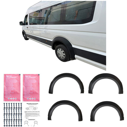 Oneway Satz Kotflügelverbreiterungen passend für Volkswagen Crafter MK2 & MAN TGE MK1 PreFacelift 2016- - Mattschwarz