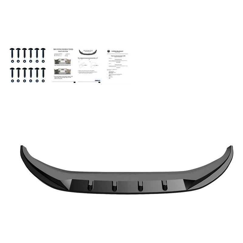 Oneway Frontspoiler passend für Volkswagen Caddy MK5 2020- - Version 2 - Schwarz glänzend