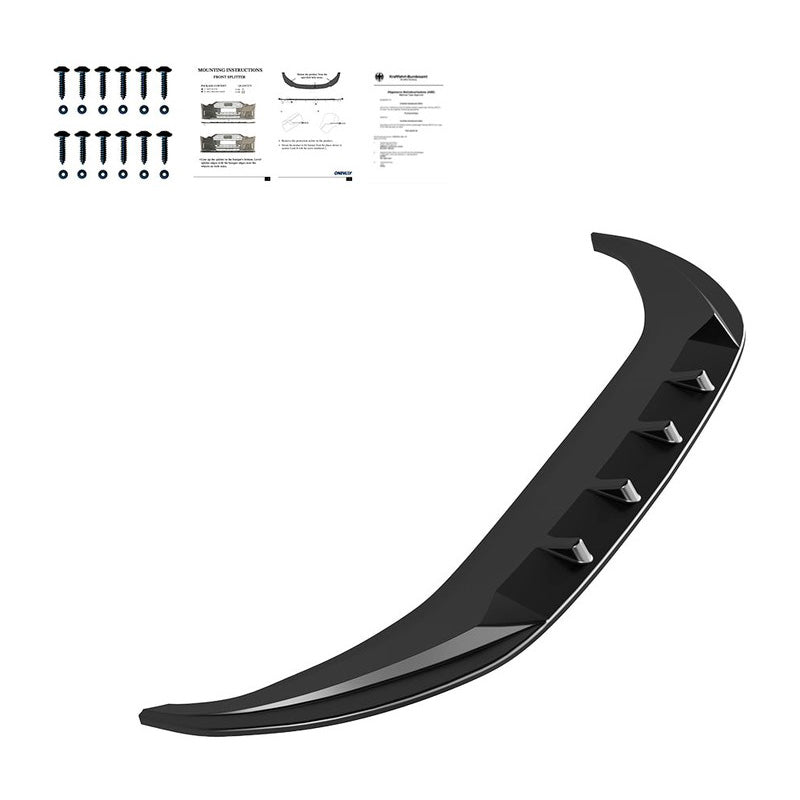 Oneway Frontspoiler passend für Volkswagen Caddy MK5 2020- - Version 2 - Schwarz glänzend