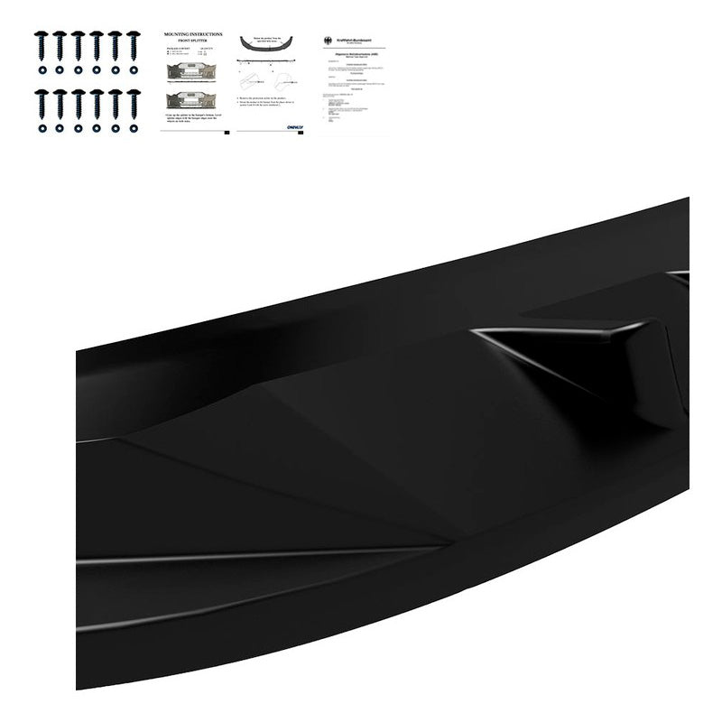 Oneway Frontspoiler passend für Volkswagen Caddy MK5 2020- - Version 2 - Schwarz glänzend
