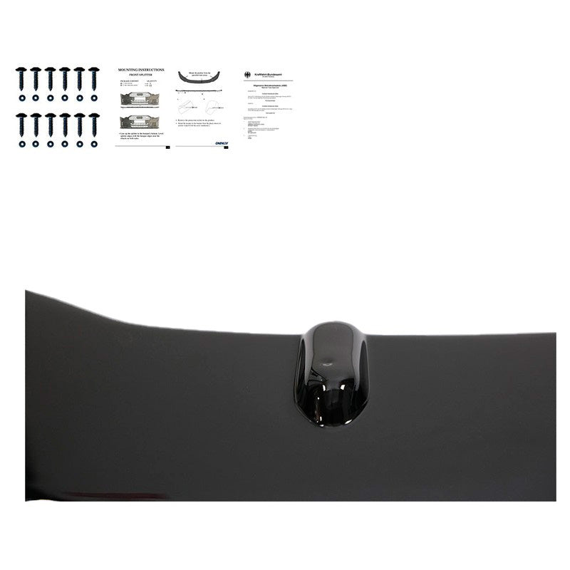 Oneway Frontspoiler passend für Volkswagen Caddy MK3 Facelift 2010-2015 - Schwarz glänzend