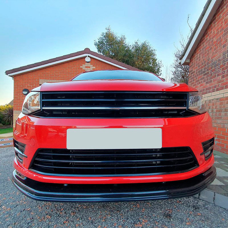 Oneway Frontspoiler passend für Volkswagen Caddy MK4 2015-2020 - Schwarz glänzend