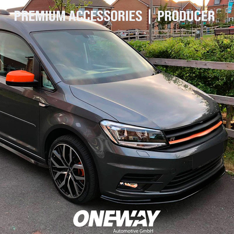 Oneway Frontspoiler passend für Volkswagen Caddy MK4 2015-2020 - Schwarz glänzend