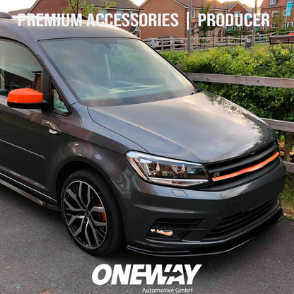 Oneway Frontspoiler passend für Volkswagen Caddy MK4 2015-2020 - Schwarz glänzend