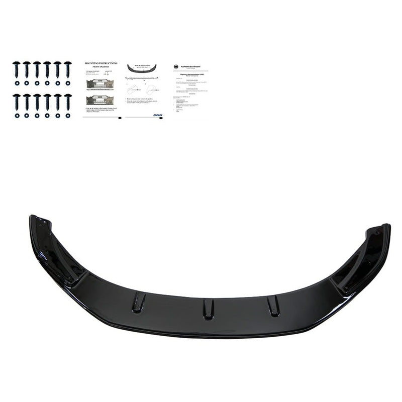 Oneway Frontspoiler passend für Volkswagen Caddy MK4 2015-2020 - Schwarz glänzend