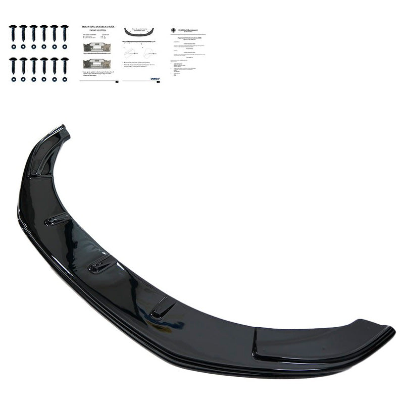 Oneway Frontspoiler passend für Volkswagen Caddy MK4 2015-2020 - Schwarz glänzend