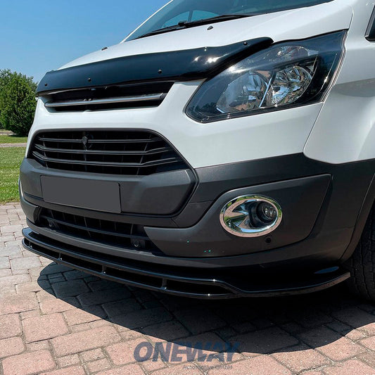 Oneway Frontspoiler passend für Ford Transit Custom MK1 2012-2018 - Schwarz glänzend