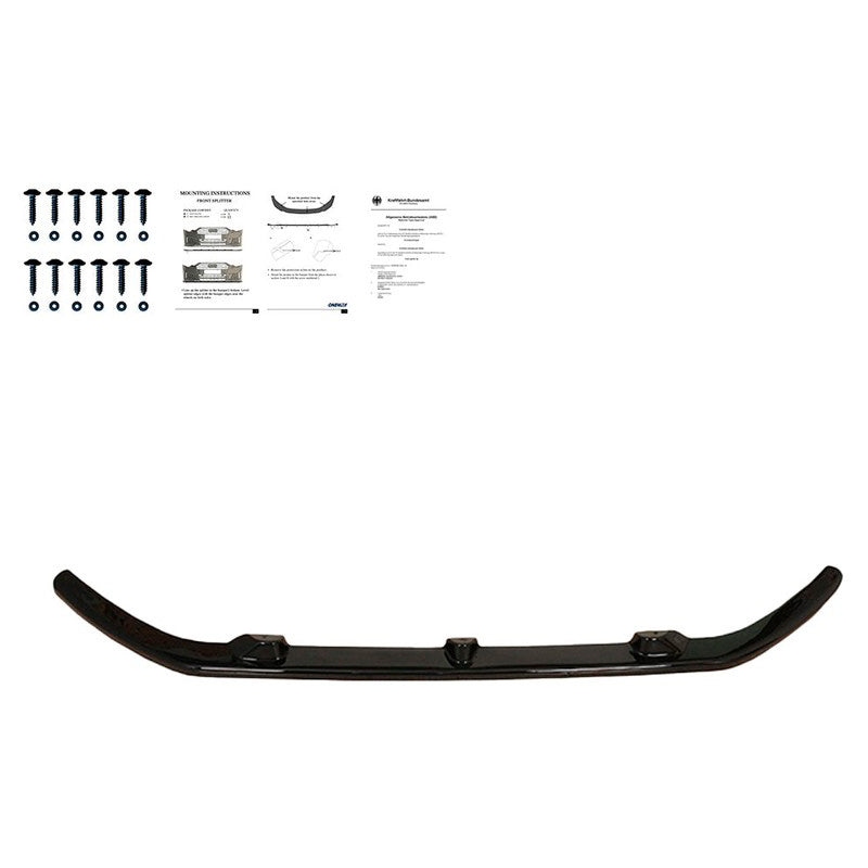 Oneway Frontspoiler passend für Ford Transit Custom MK1 Sportline 2012-2023 - Schwarz glänzend