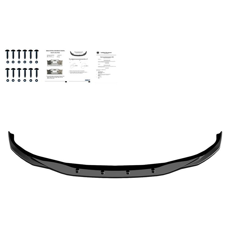 Oneway Frontspoiler passend für BMW i4 G26 M-Pack 2021- & 4er G26 M-Pack/M440i 2021- - Schwarz glänzend