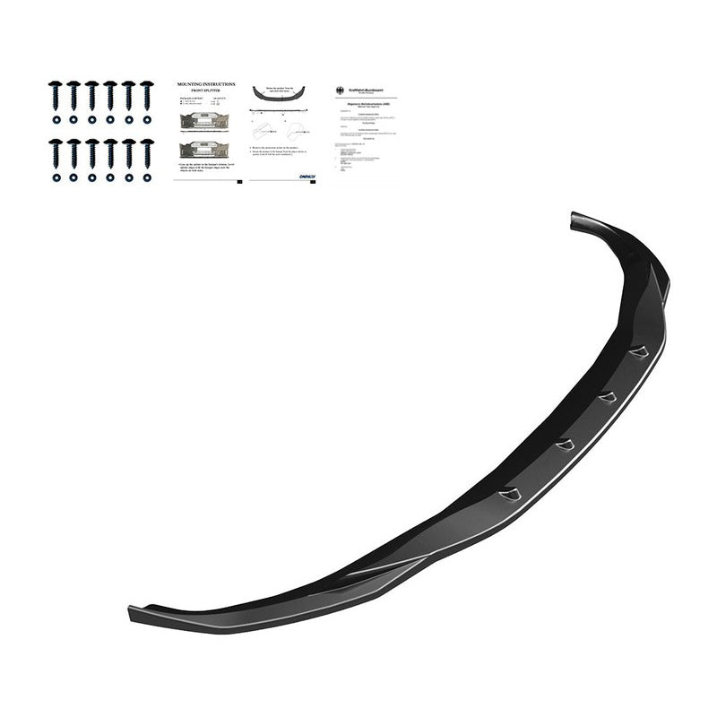Oneway Frontspoiler passend für BMW i4 G26 M-Pack 2021- & 4er G26 M-Pack/M440i 2021- - Schwarz glänzend