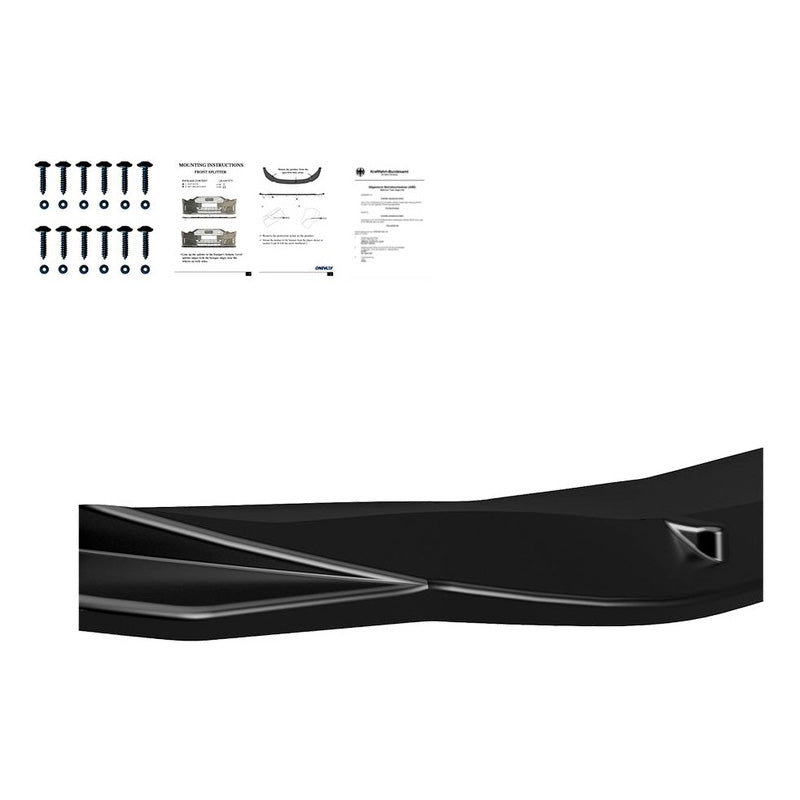 Oneway Frontspoiler passend für BMW i4 G26 M-Pack 2021- & 4er G26 M-Pack/M440i 2021- - Schwarz glänzend