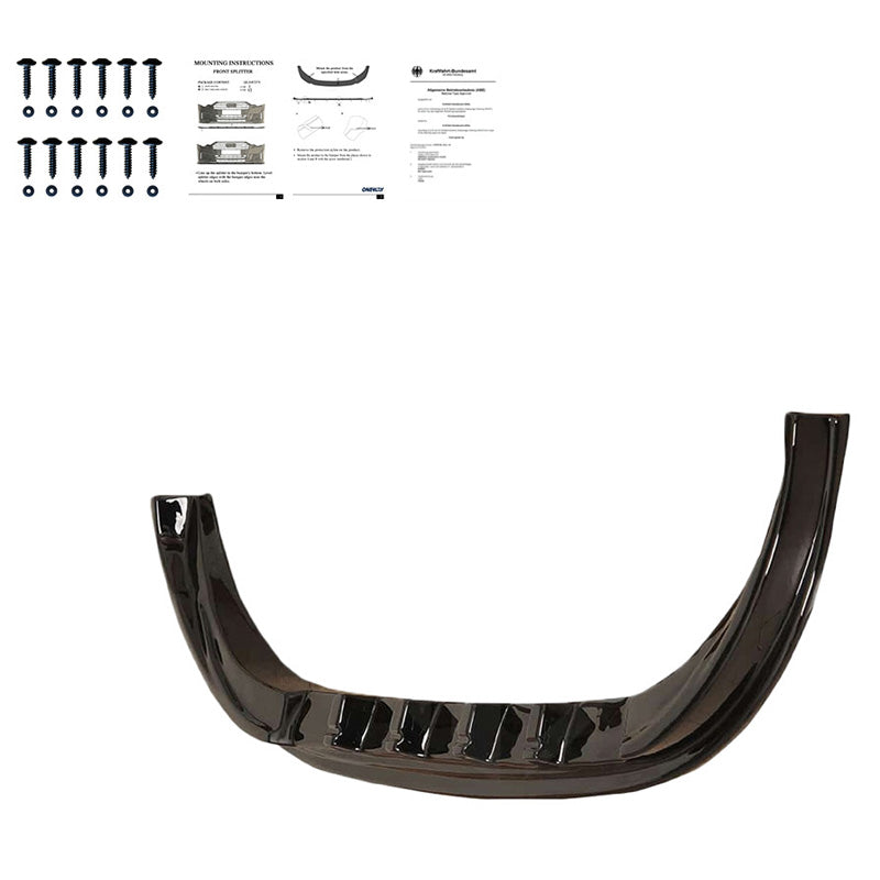 Oneway Frontspoiler passend für Fiat Ducato 4.Gen. 2014- & Peugeot Boxer 2014- - Schwarz glänzend