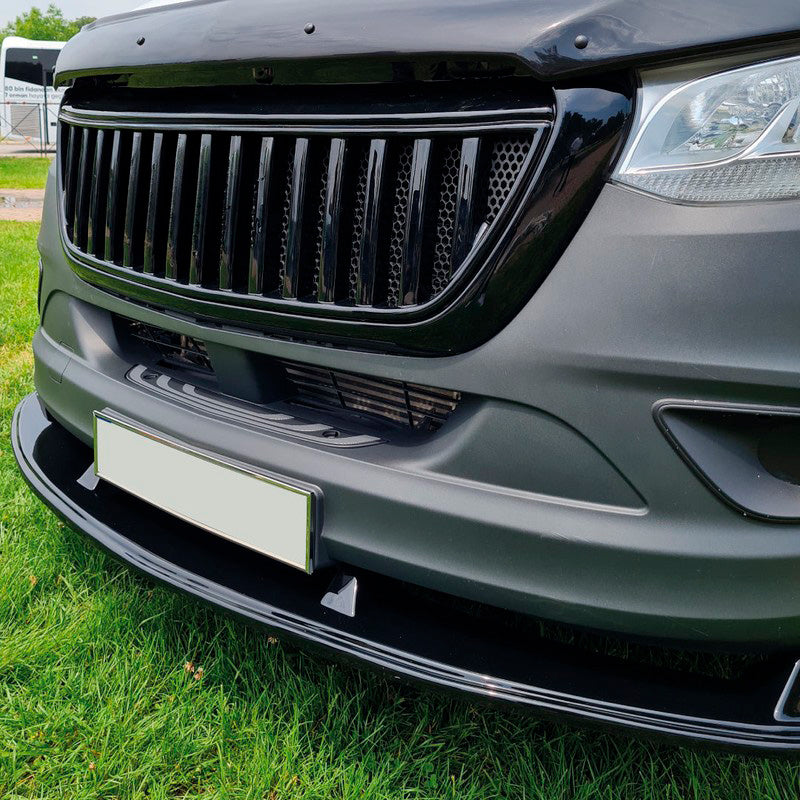 Oneway Frontspoiler passend für Mercedes Sprinter W907 2018- - Schwarz glänzend