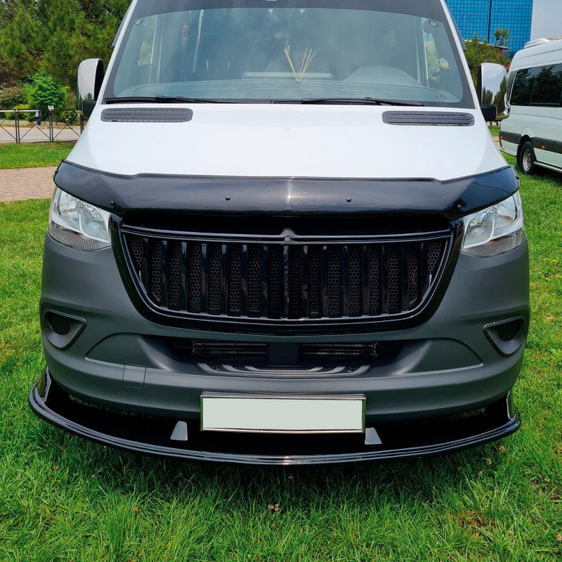 Oneway Frontspoiler passend für Mercedes Sprinter W907 2018- - Schwarz glänzend