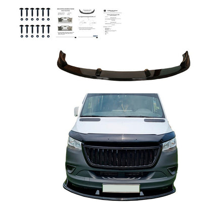 Oneway Frontspoiler passend für Mercedes Sprinter W907 2018- - Schwarz glänzend
